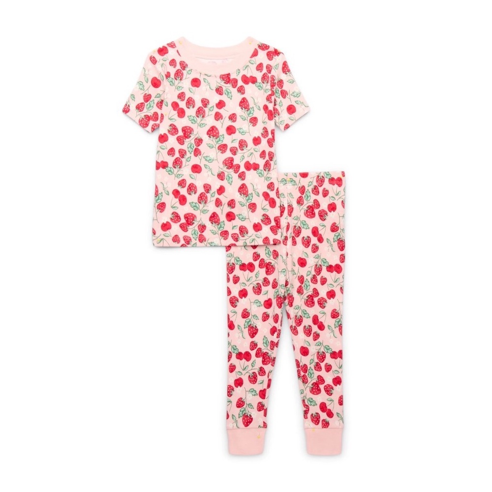 Strawberry Toddler Pajama Set 18 months - Wonder Nation - NEW - Summer
